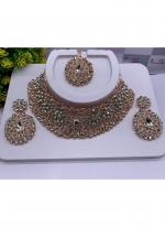 Rose Gold Plated Fancy Necklace Set